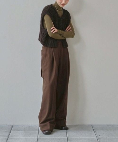 TODAYFUL Mix Handknit Vest ミックスハンドニットベスト/12520525