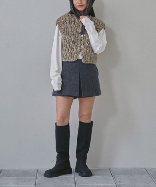 TODAYFUL Mix Handknit Vest ミックスハンドニットベスト/12520525
