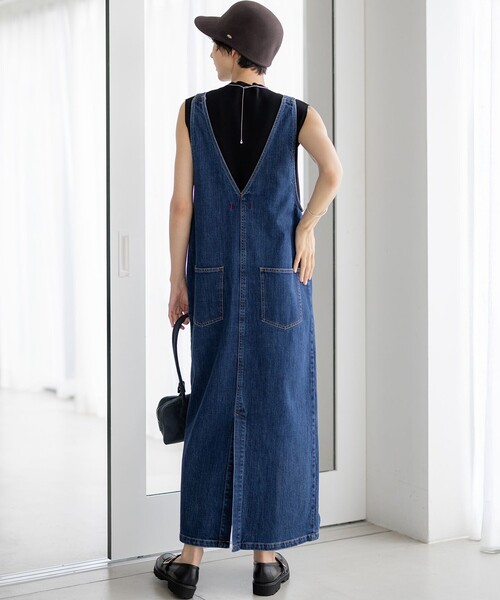 RED CARD TOKYO×23区】デニム サロペット ワンピース（ワンピース