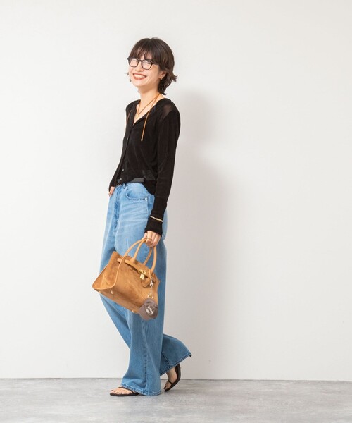 NOLLEY’S（ノーリーズ）の「フロッキーチュールカーディガン（カーディガン/ボレロ・レディース・グレー/ブラック/ブラウン・38）」の15枚目の写真