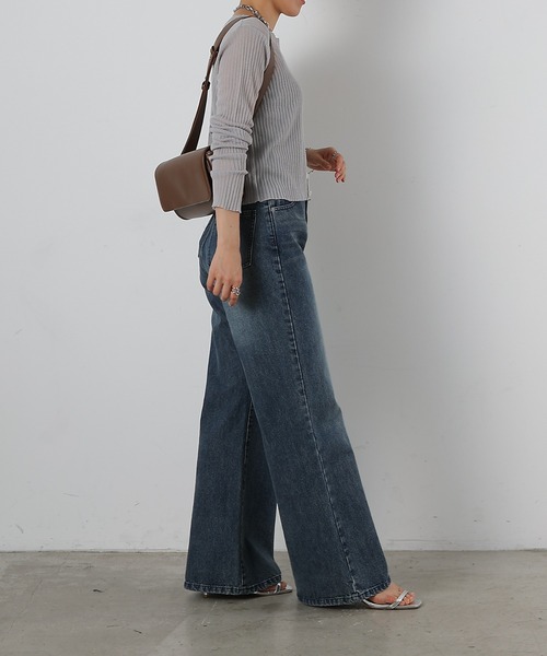 COLONY 2139（コロニートゥーワンスリーナイン）の「スラッカーデニムパンツ（デニムパンツ・レディース・ダークブルー/サックスブルー・LARGE/MEDIUM/SMALL）」の8枚目の写真