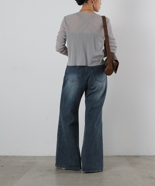 COLONY 2139（コロニートゥーワンスリーナイン）の「スラッカーデニムパンツ（デニムパンツ・レディース・ダークブルー/サックスブルー・LARGE/MEDIUM/SMALL）」の9枚目の写真