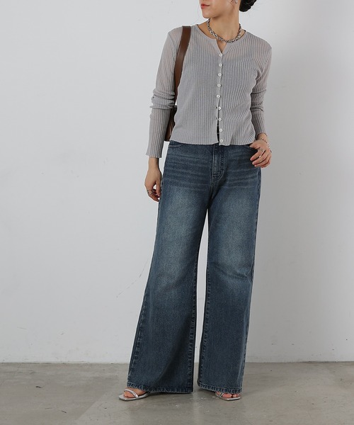 COLONY 2139（コロニートゥーワンスリーナイン）の「スラッカーデニムパンツ（デニムパンツ・レディース・ダークブルー/サックスブルー・LARGE/MEDIUM/SMALL）」の7枚目の写真