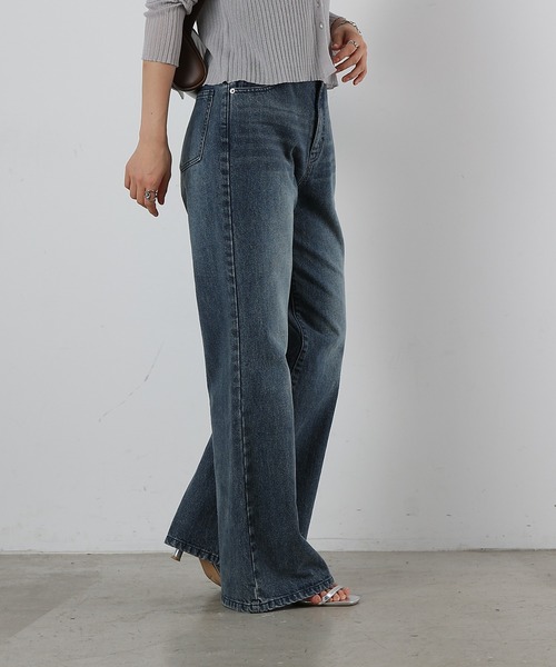 COLONY 2139（コロニートゥーワンスリーナイン）の「スラッカーデニムパンツ（デニムパンツ・レディース・ダークブルー/サックスブルー・LARGE/MEDIUM/SMALL）」の4枚目の写真