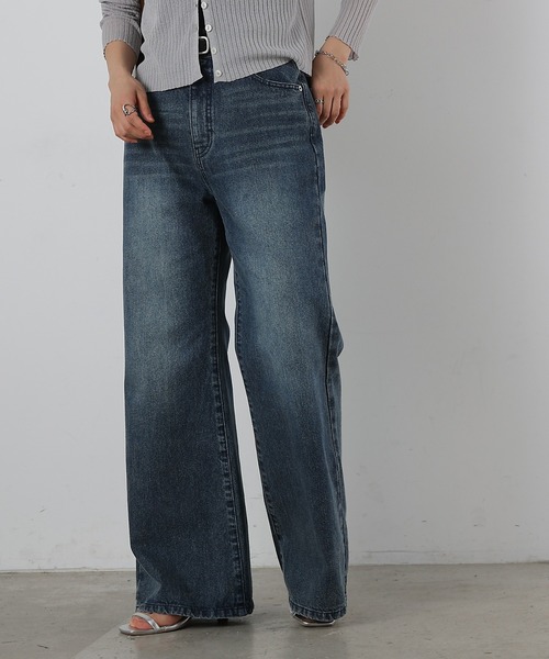 COLONY 2139（コロニートゥーワンスリーナイン）の「スラッカーデニムパンツ（デニムパンツ・レディース・ダークブルー/サックスブルー・LARGE/MEDIUM/SMALL）」の6枚目の写真