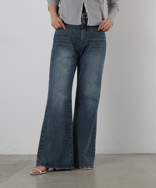 COLONY 2139（コロニートゥーワンスリーナイン）の「スラッカーデニムパンツ（デニムパンツ・レディース・ダークブルー/サックスブルー・LARGE/MEDIUM/SMALL）」の3枚目の写真