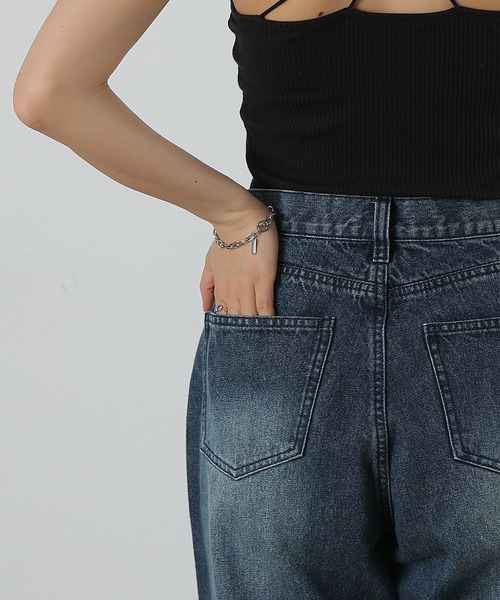 COLONY 2139（コロニートゥーワンスリーナイン）の「スラッカーデニムパンツ（デニムパンツ・レディース・ダークブルー/サックスブルー・LARGE/MEDIUM/SMALL）」の14枚目の写真