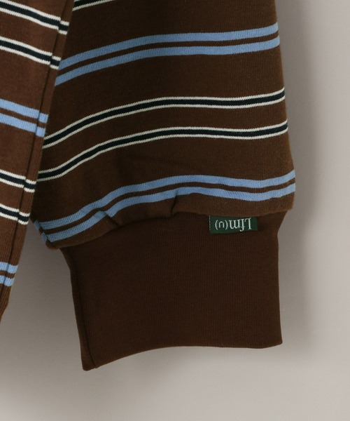 LOWRYS FARM(ローリーズファーム)の「【LFM(U)】CREW NECK ボーダーT/LS 581154(Tシャツ/カットソー・メンズ・グリーン/ブラウン/ブルー/グレー/ネイビー/ブラウン系その他・MEDIUM/LARGE)」の9枚目の写真