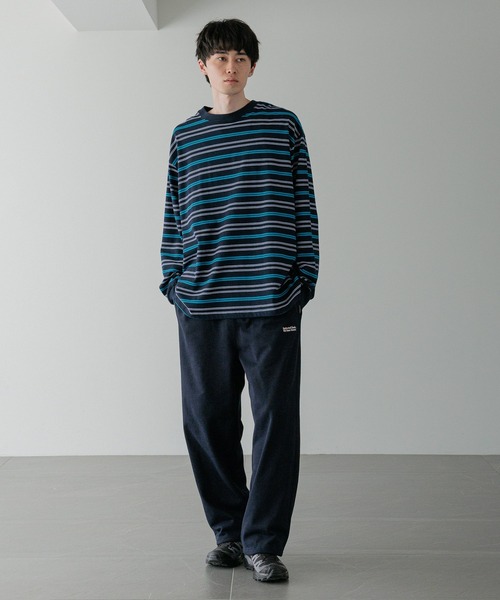 LFM(U)】CREW NECK ボーダーT／LS 581154（Tシャツ