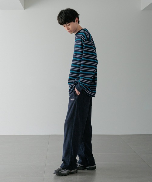 LOWRYS FARM(ローリーズファーム)の「【LFM(U)】CREW NECK ボーダーT/LS 581154(Tシャツ/カットソー・メンズ・グリーン/ブラウン/ブルー/グレー/ネイビー/ブラウン系その他・MEDIUM/LARGE)」の13枚目の写真