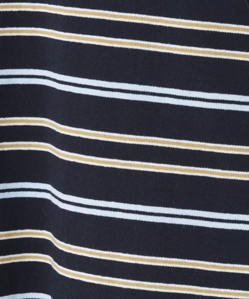 LOWRYS FARM(ローリーズファーム)の「【LFM(U)】CREW NECK ボーダーT/LS 581154(Tシャツ/カットソー・メンズ・グリーン/ブラウン/ブルー/グレー/ネイビー/ブラウン系その他・MEDIUM/LARGE)」の22枚目の写真