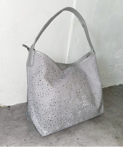 IMARI（イマリ）の「【 IMARI / イマリ 】 ラインストーン ハンドバッグ #_（ハンドバッグ・レディース・ベージュ/ブラウン/ピンク/ブラック・FREE）」の4枚目の写真