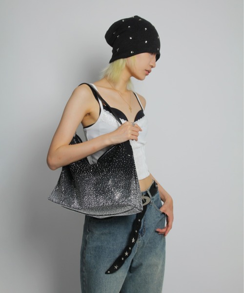 IMARI（イマリ）の「【 IMARI / イマリ 】 ラインストーン ハンドバッグ #_（ハンドバッグ・レディース・ベージュ/ブラウン/ピンク/ブラック・FREE）」の8枚目の写真