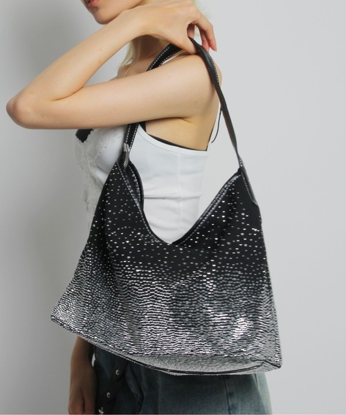 IMARI（イマリ）の「【 IMARI / イマリ 】 ラインストーン ハンドバッグ #_（ハンドバッグ・レディース・ベージュ/ブラウン/ピンク/ブラック・FREE）」の9枚目の写真