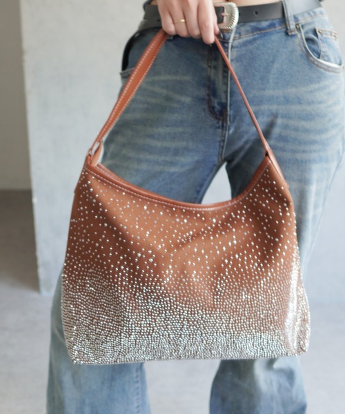 IMARI（イマリ）の「【 IMARI / イマリ 】 ラインストーン ハンドバッグ #_（ハンドバッグ・レディース・ベージュ/ブラウン/ピンク/ブラック・FREE）」の12枚目の写真