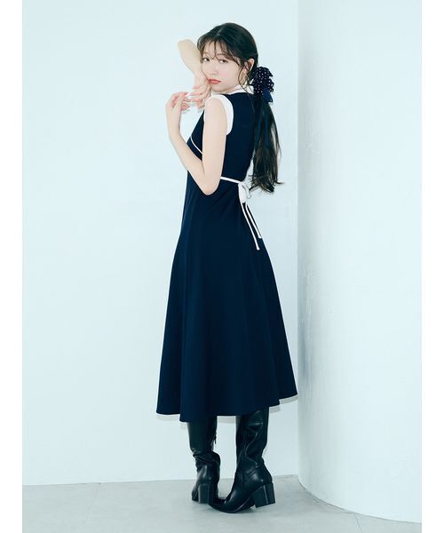 LILY BROWN（リリーブラウン）の「LBビットフィットロングブーツ（ブーツ・レディース・キャメル/ブラック・S/M/L）」の5枚目の写真