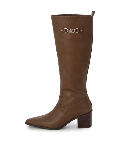 LILY BROWN（リリーブラウン）の「LBビットフィットロングブーツ（ブーツ・レディース・キャメル/ブラック・S/M/L）」の10枚目の写真