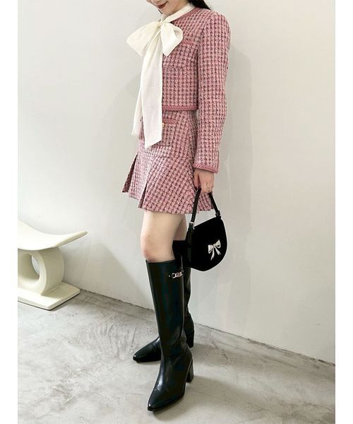 LILY BROWN（リリーブラウン）の「LBビットフィットロングブーツ（ブーツ・レディース・キャメル/ブラック・S/M/L）」の14枚目の写真