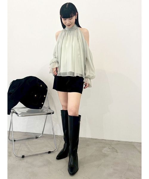 LILY BROWN（リリーブラウン）の「LBビットフィットロングブーツ（ブーツ・レディース・キャメル/ブラック・S/M/L）」の18枚目の写真