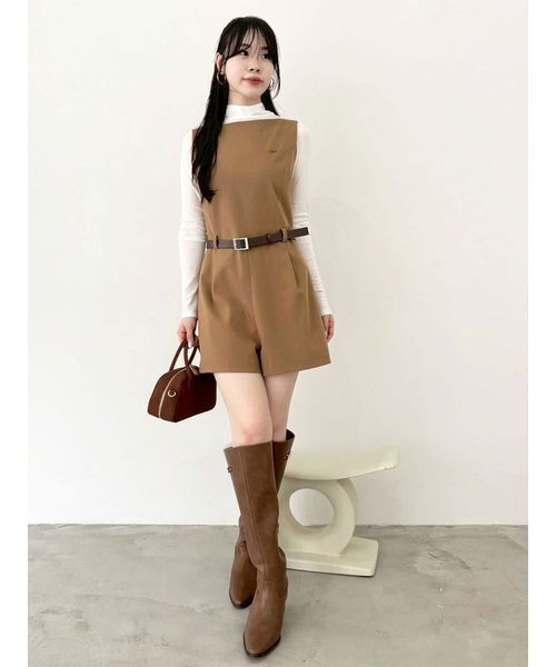 LILY BROWN（リリーブラウン）の「LBビットフィットロングブーツ（ブーツ・レディース・キャメル/ブラック・S/M/L）」の21枚目の写真