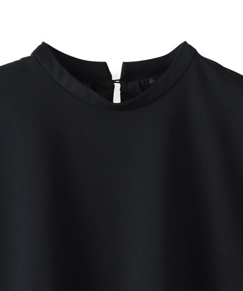 Viaggio Blu（ビアッジョブルー）の「バックフラワーレースカットソー≪手洗い可能≫（Tシャツ/カットソー・レディース・ブラック/ホワイト・M/S）」の18枚目の写真