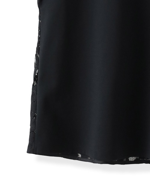 Viaggio Blu（ビアッジョブルー）の「バックフラワーレースカットソー≪手洗い可能≫（Tシャツ/カットソー・レディース・ブラック/ホワイト・M/S）」の20枚目の写真