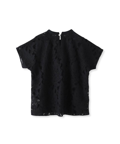 Viaggio Blu（ビアッジョブルー）の「バックフラワーレースカットソー≪手洗い可能≫（Tシャツ/カットソー・レディース・ブラック/ホワイト・M/S）」の22枚目の写真