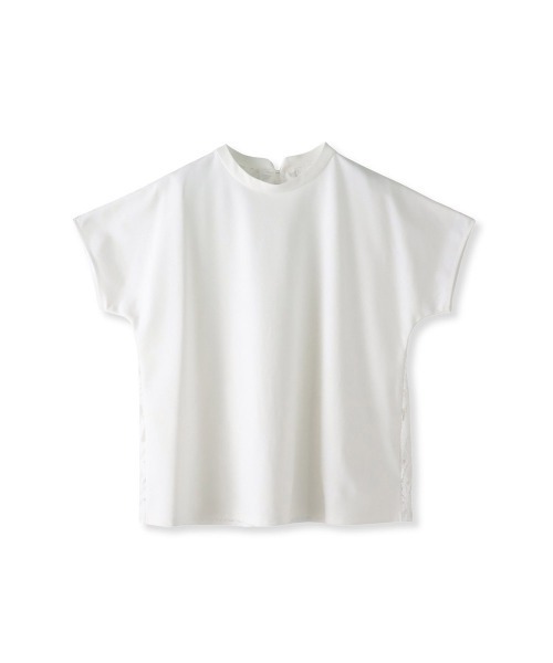 Viaggio Blu（ビアッジョブルー）の「バックフラワーレースカットソー≪手洗い可能≫（Tシャツ/カットソー・レディース・ブラック/ホワイト・M/S）」の16枚目の写真
