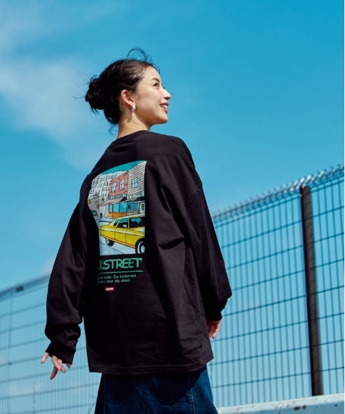 Leyline(レイライン)の「【Leyline】Backstreet l/s tee(Tシャツ/カットソー・メンズ・ブラック/ホワイト・MEDIUM/LARGE/X-LARGE)」の2枚目の写真