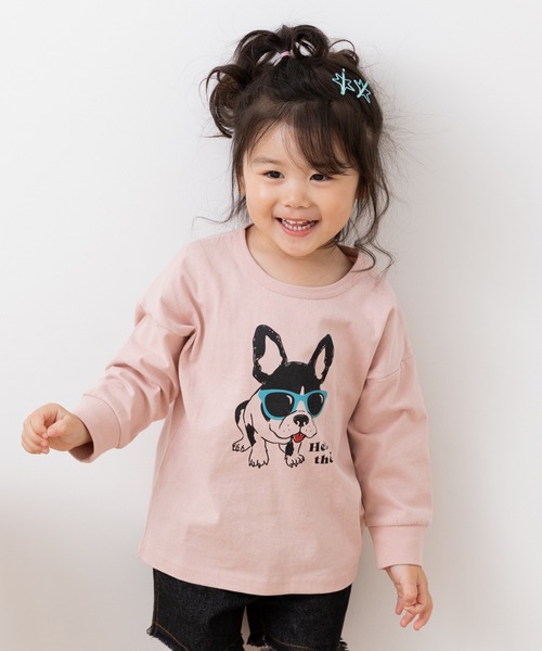 chil2（チルツー）の「綿100％ プリント 長袖Tシャツ（Tシャツ/カットソー・キッズ・K/L/G/I/B/C/D/E/F/A/H/J・80ｃｍ/90cm/100cm/110cm/120cm/130cm/140cm）」の5枚目の写真