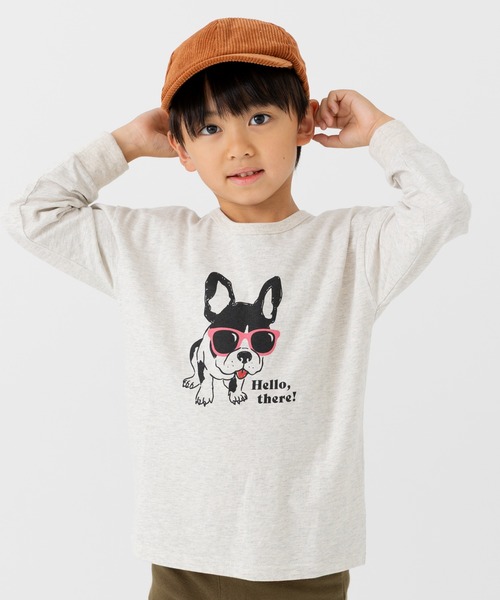 chil2（チルツー）の「綿100％ プリント 長袖Tシャツ（Tシャツ/カットソー・キッズ・K/L/G/I/B/C/D/E/F/A/H/J・80ｃｍ/90cm/100cm/110cm/120cm/130cm/140cm）」の6枚目の写真
