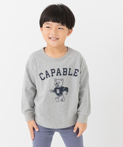 chil2（チルツー）の「綿100％ プリント 長袖Tシャツ（Tシャツ/カットソー・キッズ・K/L/G/I/B/C/D/E/F/A/H/J・80ｃｍ/90cm/100cm/110cm/120cm/130cm/140cm）」の11枚目の写真