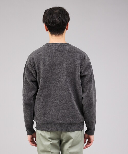 ABAHOUSE GRAY（アバハウスグレイ）の「【QUEST / ワンポイントロゴ】モールリンクス ニット（ニット/セーター・メンズ・ブラック/オフホワイト/モカ/グレイッシュブルー・46/48）」の22枚目の写真