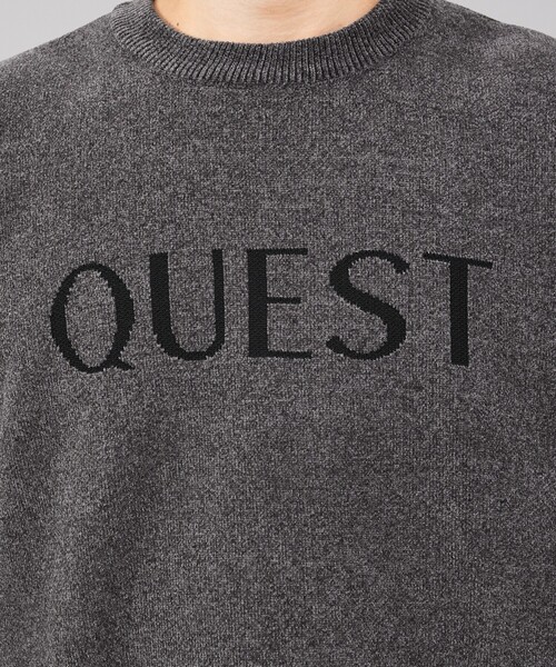 ABAHOUSE GRAY（アバハウスグレイ）の「【QUEST / ワンポイントロゴ】モールリンクス ニット（ニット/セーター・メンズ・ブラック/オフホワイト/モカ/グレイッシュブルー・46/48）」の20枚目の写真