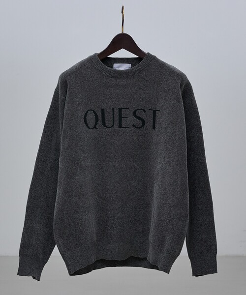 ABAHOUSE GRAY（アバハウスグレイ）の「【QUEST / ワンポイントロゴ】モールリンクス ニット（ニット/セーター・メンズ・ブラック/オフホワイト/モカ/グレイッシュブルー・46/48）」の17枚目の写真