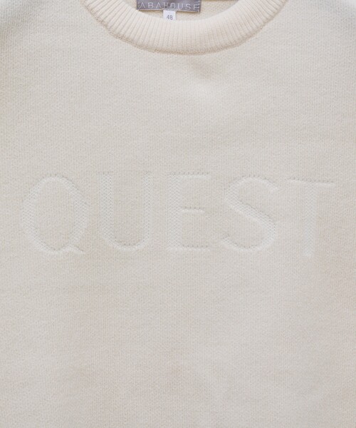 ABAHOUSE GRAY（アバハウスグレイ）の「【QUEST / ワンポイントロゴ】モールリンクス ニット（ニット/セーター・メンズ・ブラック/オフホワイト/モカ/グレイッシュブルー・46/48）」の14枚目の写真