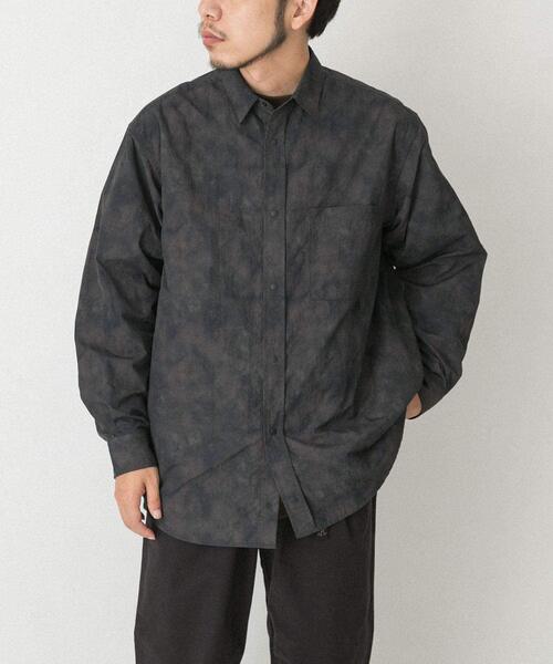 EKAL（エカル）の「『撥水/UVカット』『UR TECH』ナイロンタッサーロングスリーブシャツ（シャツ/ブラウス・メンズ・グレー/ベージュ系その他/ブラウン系その他・MEDIUM/LARGE）」の17枚目の写真