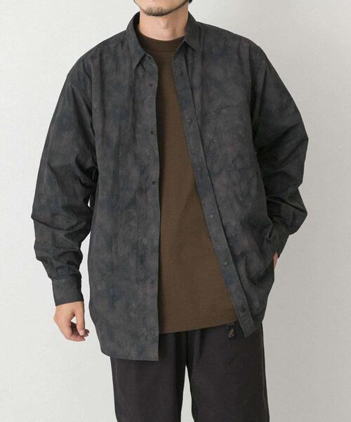 EKAL（エカル）の「『撥水/UVカット』『UR TECH』ナイロンタッサーロングスリーブシャツ（シャツ/ブラウス・メンズ・グレー/ベージュ系その他/ブラウン系その他・MEDIUM/LARGE）」の18枚目の写真