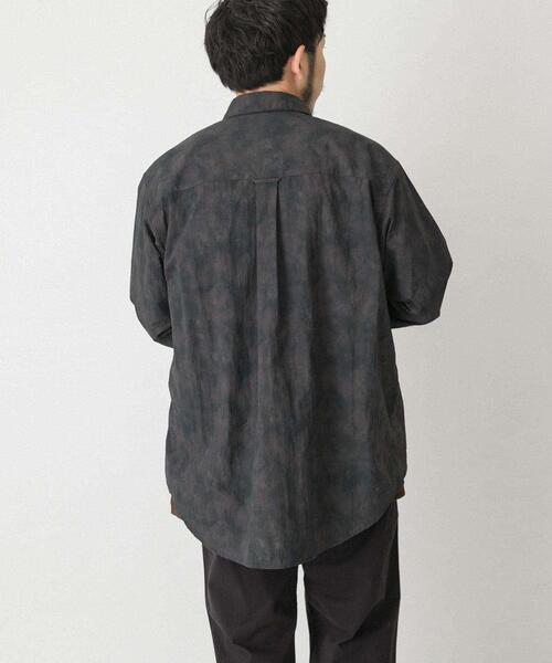 EKAL（エカル）の「『撥水/UVカット』『UR TECH』ナイロンタッサーロングスリーブシャツ（シャツ/ブラウス・メンズ・グレー/ベージュ系その他/ブラウン系その他・MEDIUM/LARGE）」の20枚目の写真