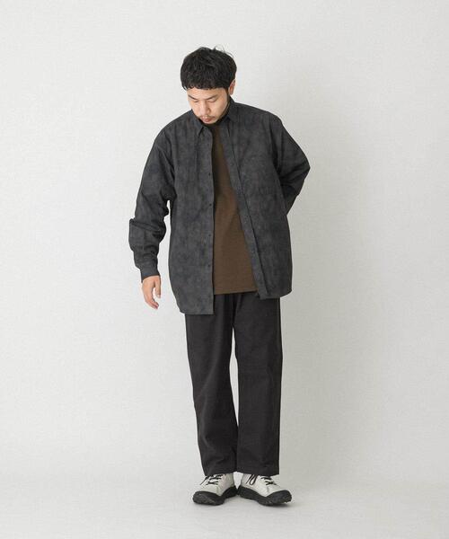 EKAL（エカル）の「『撥水/UVカット』『UR TECH』ナイロンタッサーロングスリーブシャツ（シャツ/ブラウス・メンズ・グレー/ベージュ系その他/ブラウン系その他・MEDIUM/LARGE）」の21枚目の写真