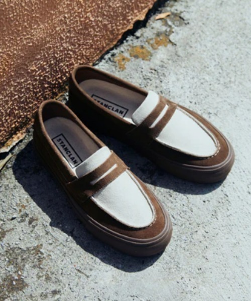 STANCLAN（スタンクラン）の「【STANCLAN】PENNY Suede Blown X Off white（スリッポン・メンズ・ブラウン系その他・28/26.5/27.5/24.5/23.5/27/24）」の13枚目の写真