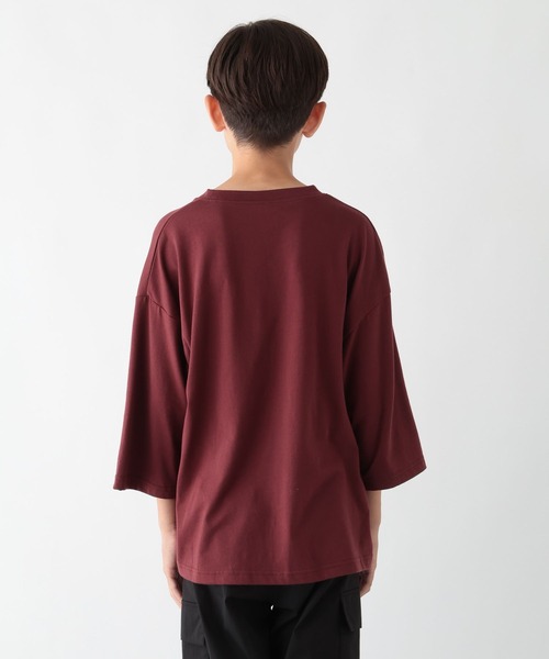 GLOBAL WORK（グローバルワーク）の「ヘビロッTEE/プリント7分袖/579695（Tシャツ/カットソー・キッズ・ライトグレー/ボルドー/オフホワイト/チャコールグレー・130cm/140cm/150cm/160cm）」の11枚目の写真