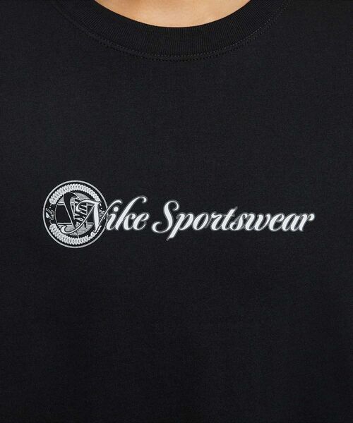 NIKE(ナイキ)の「ナイキ スポーツウェア クラブ ウィメンズ クロップ ショートスリーブ Tシャツ/ Nike Sportswear Club Women's Crop Short-Sleeve T-Shirt HV4948-010 Black(Tシャツ/カットソー・レディース・ブラック・XS/S/M/L/XL)」の4枚目の写真