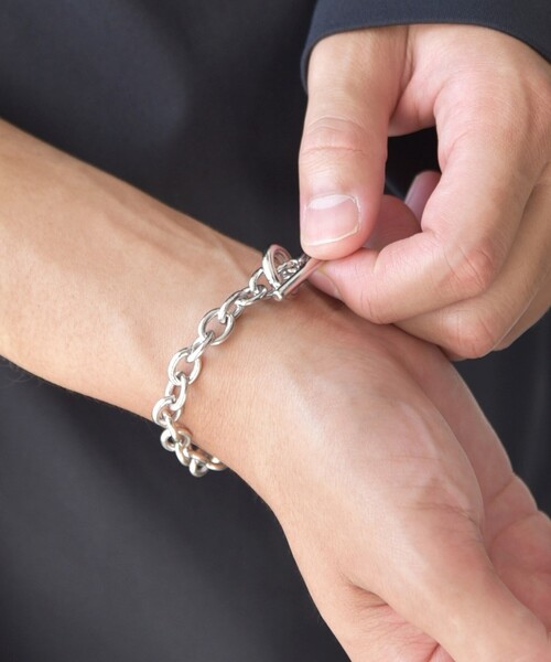 SHIPS any（シップス エニィ）の「SHIPS any: 7mm シルバー プレーティング ブレスレット◇（ブレスレット・メンズ・シルバー/その他1/その他2/その他3・ONE SIZE）」の2枚目の写真