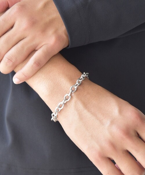 SHIPS any（シップス エニィ）の「SHIPS any: 7mm シルバー プレーティング ブレスレット◇（ブレスレット・メンズ・シルバー/その他1/その他2/その他3・ONE SIZE）」の5枚目の写真