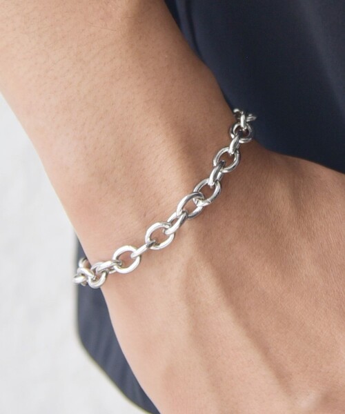 SHIPS any（シップス エニィ）の「SHIPS any: 7mm シルバー プレーティング ブレスレット◇（ブレスレット・メンズ・シルバー/その他1/その他2/その他3・ONE SIZE）」の7枚目の写真