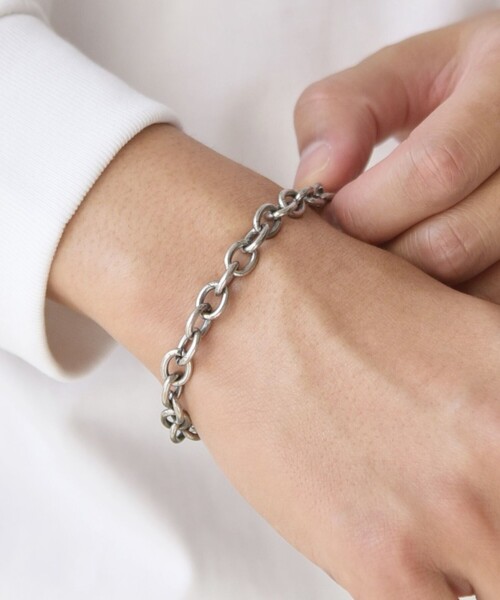 SHIPS any（シップス エニィ）の「SHIPS any: 7mm シルバー プレーティング ブレスレット◇（ブレスレット・メンズ・シルバー/その他1/その他2/その他3・ONE SIZE）」の11枚目の写真