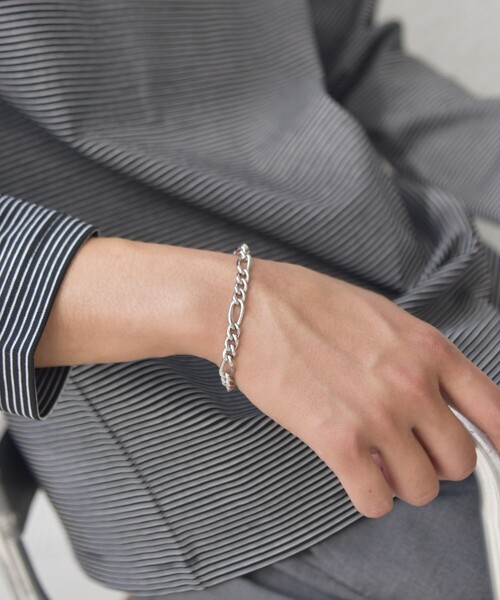 SHIPS any（シップス エニィ）の「SHIPS any: 7mm シルバー プレーティング ブレスレット◇（ブレスレット・メンズ・シルバー/その他1/その他2/その他3・ONE SIZE）」の13枚目の写真