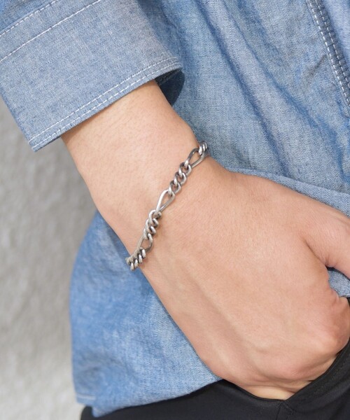 SHIPS any（シップス エニィ）の「SHIPS any: 7mm シルバー プレーティング ブレスレット◇（ブレスレット・メンズ・シルバー/その他1/その他2/その他3・ONE SIZE）」の15枚目の写真