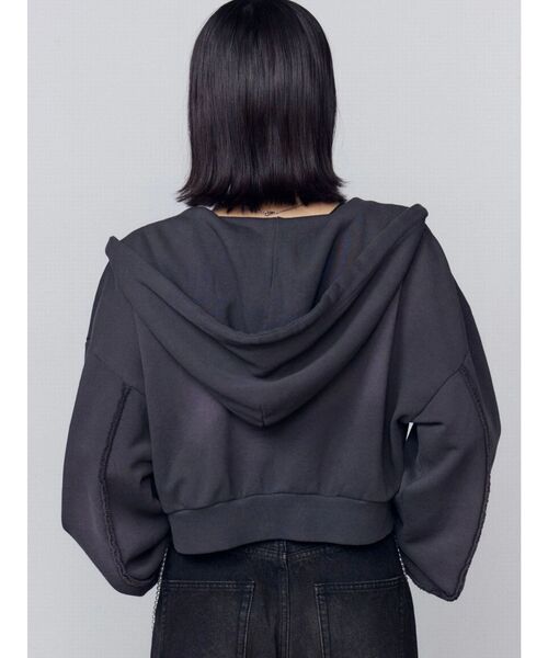 シェービングショートジップフーディ（パーカー）｜EMODA